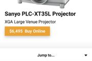 The Sanyo PLC-XT35L Projector