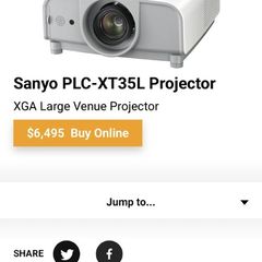 The Sanyo PLC-XT35L Projector