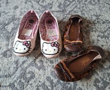 2 cute pairs of girl's pumps, size 11 Jr