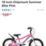 Girls Bike Chipmunk Kids 18 inch Bike - For Sale Image 8
