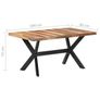 Dining Table 160x80x75 cm Image 6