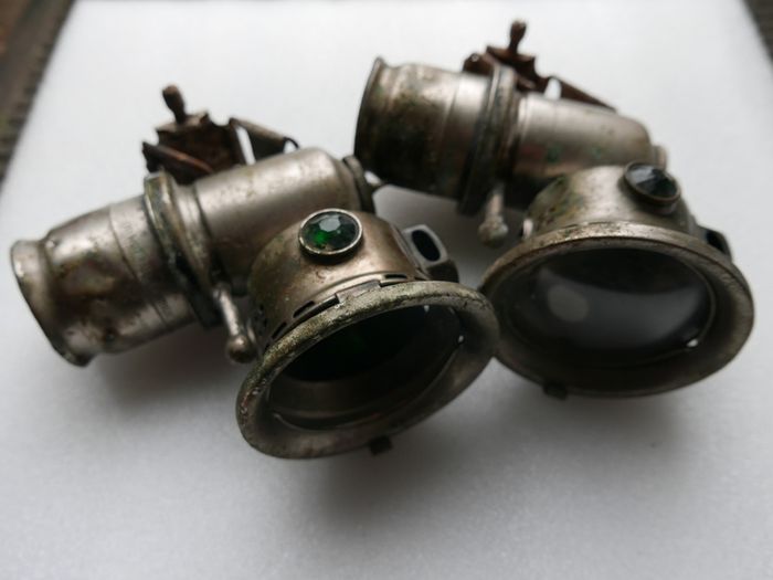 Pair Of Antique Carbide Lamps
