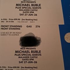 Micheal Buble tickets