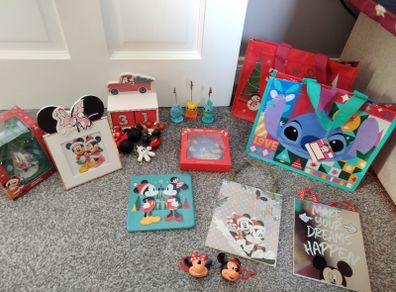 Box NEW and as New Disney Christmas Ornaments and Gifts