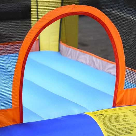 Bouncy Castle Inflatable Basket Trampoline Slide Monster Design 2.9 x 2 x 1.55m