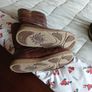 Tall brown leather Ugg boots Image 4