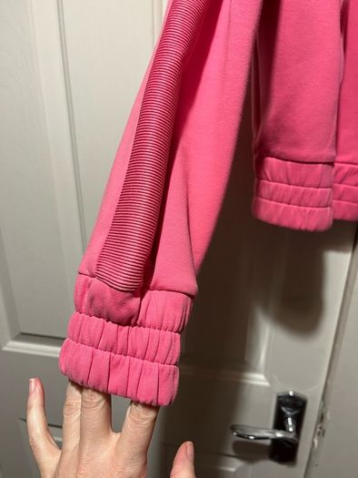 Gym plus coffee pink sports zip jacket