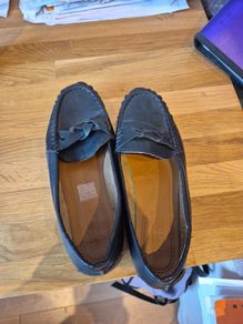 Black loafers