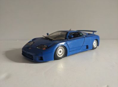Bugatti Eb 110 Blue 1/24 Diecast Car Model by Bburago