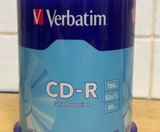 Verbatim 43411 700MB 52x Extra Protection CD-R - 100 Pack Spindle