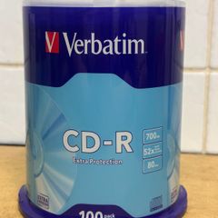 Verbatim 43411 700MB 52x Extra Protection CD-R - 100 Pack Spindle