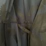 HM satin black and blue bird print wrap dress S Image 10
