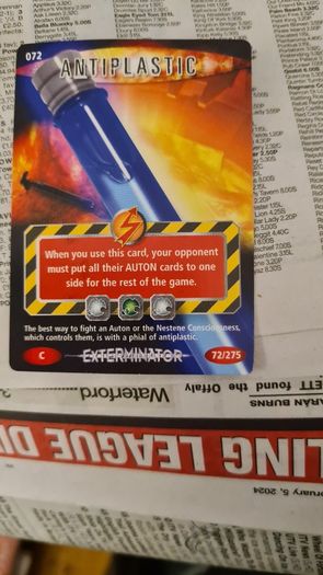 Dr Who Battles In Time Cards X 16.. In Good Condition.