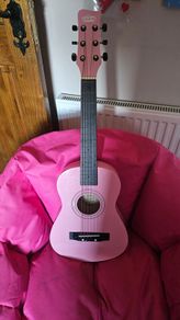 Pink kids guitar