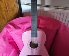 Pink kids guitar