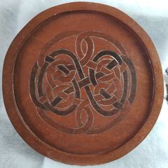 Carved wooden tray (26206)