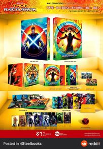 Thor Ragnarok 4K 3D & 2D Blu-ray Steelbook WeET Collection