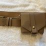 Tan Belt With Pouch/ Bag Image 2