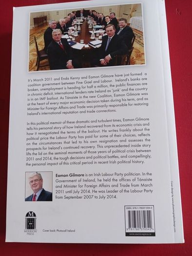 Eamon Gilmore/ Inside the Room/2016/Merrion Press