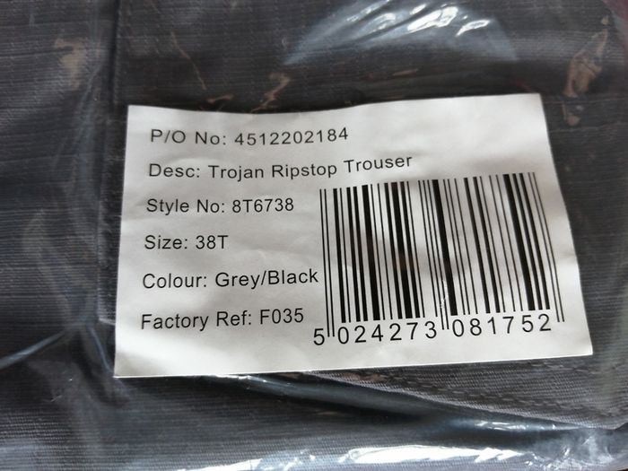 trojan ripstop trousers