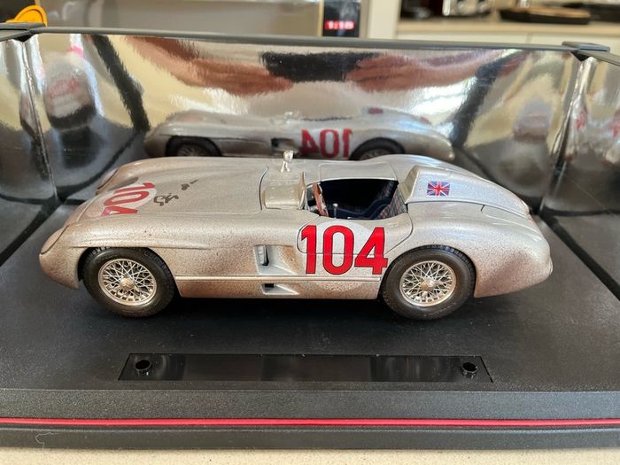 Mercedes 300 SLR 1/18 Dirt Version Signed by Stirling Moss COA