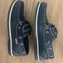 Kids Navy Leather Shoes Image 4