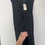 Long Strapless Black Dress Image 4