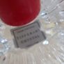 Tipperary Crystal Candlesticks with Tall red Candles Image 3