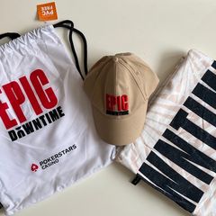 Poker Gift Set Brand New-Beach Towel,Cap,Drawstring Bag.