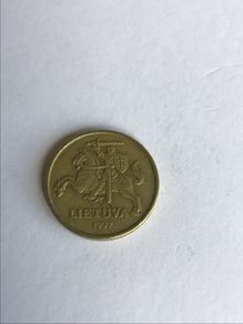 1997 Lithuania coin 20 centu