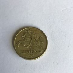 1997 Lithuania coin 20 centu