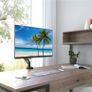 Single Monitor Arm for 13-32Screens, Ergonomic Height Adjustable Gas Spring Monitor Arm Bracket, VESA 75/100mm, 2 Mounting Options, Weight 1 kg to 6 kg Image 4