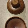 Wooden round small shape box with lid / trinket a bit heavy could be used as pepper Wight. Image 4