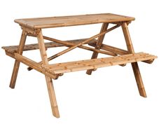 Picnic Table 120x120x78 cm Bamboo