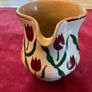 Nicholas Mosse Red lawn set of two , 4 inch jug and a 6 inch diameter bowl . Both have blemishes but perfect for  display Image 3