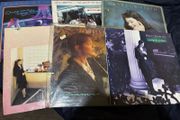 A Nanci Griffith record collection.