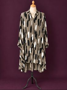 Apricot Statement Shirt Dres