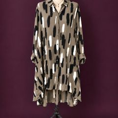 Apricot Statement Shirt Dres