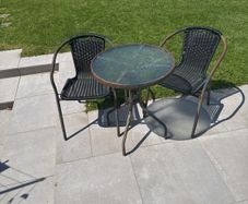 outdoor bistro set table & 2 chairs