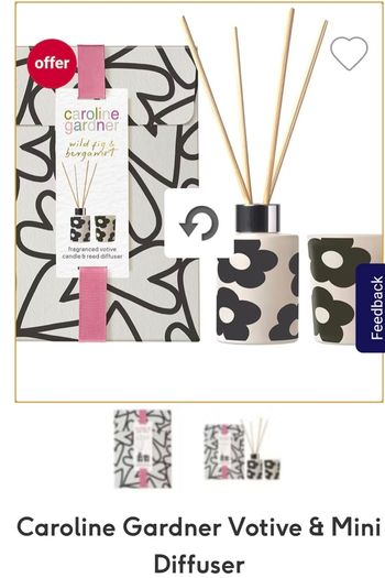 Fragranced candle and diffuser 4 available priced individually