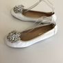 Pedro Anton White Leather Ballerina Flats Eu 41 Size 7/ Image 5