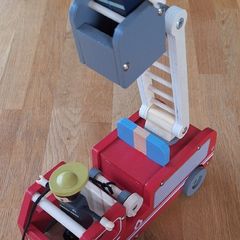 Little Town Wooden Fire Engine Set