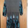 JASMINE LONDON Retro Print Dress   Teal Empire Style Top Image 4