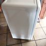 Unusual free standing retro ivory colour fridge Image 4