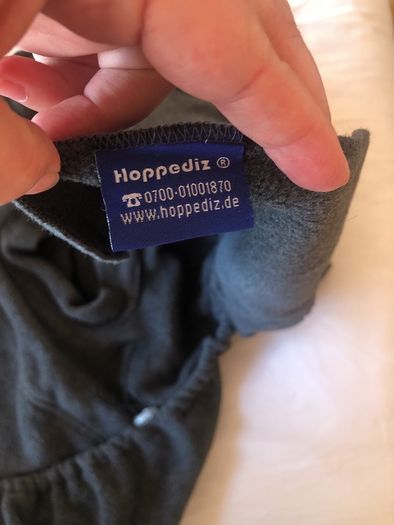 hoppediz baby wearing blanket