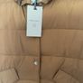 gilet Bnwt long tan gilet sleeveless coat size small freequent brand Image 3