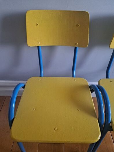 Pair of Kids Vintage School Chairs