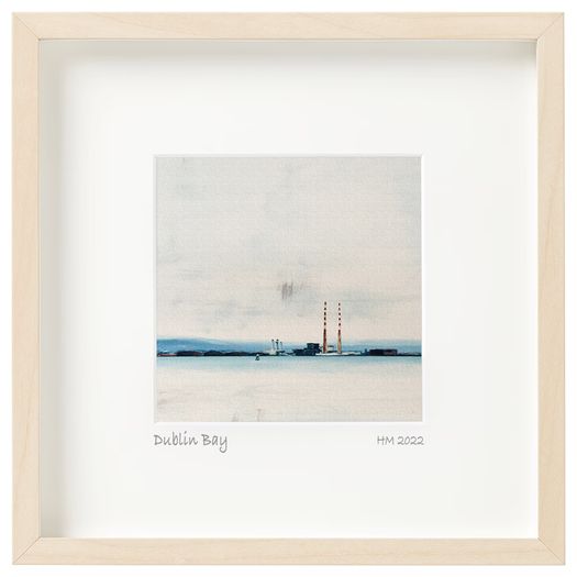 Dublin Bay print in 25cm sq frame, by artist Helen Mathews