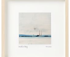 Dublin Bay print in 25cm sq frame, by artist Helen Mathews