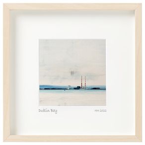 Dublin Bay print in 25cm sq frame, by artist Helen Mathews